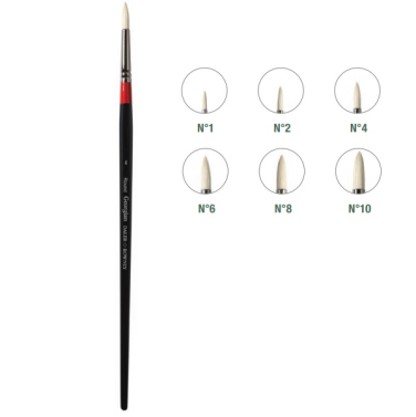Pincel Natural Redondo Georgian G24 Nº1 Daler Rowney